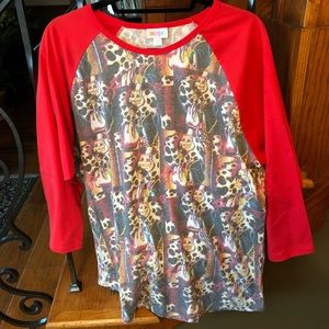 LuLaRoe 2XL Disney Cruella de Ville Randy Top